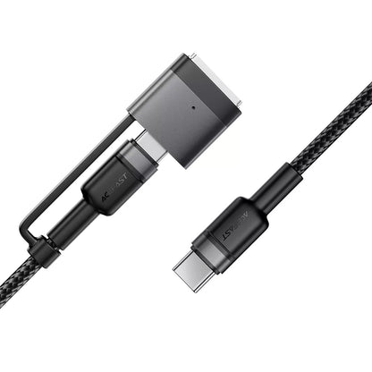 Acefast Ladekabel, USB-C - USB-C / MagSafe 3, 240W, 1.2m, Schwarz