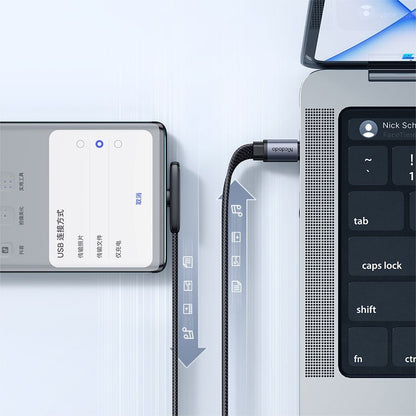 Daten- und Ladekabel USB-C - USB-C McDodo CA-3360 Angled, 65W, 1.2m, Schwarz