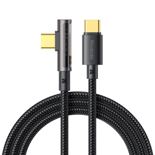 USB-C Data and Charging Cable - USB-C McDodo CA-3400 Angled, 100W, 1.2m, Black
