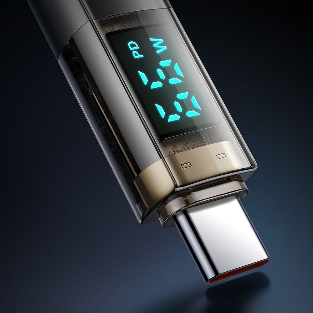 Daten- und Ladekabel USB-C - USB-C McDodo CA-3610 Display Auto Power Off, 100W, 1.2m, Schwarz