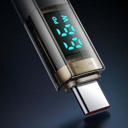 Daten- und Ladekabel USB-C - USB-C McDodo CA-3610 Display Auto Power Off, 100W, 1.2m, Schwarz