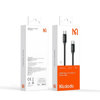 USB-C Daten- und Ladekabel - USB-C McDodo CA-3680, 240W, 1.2m, Schwarz