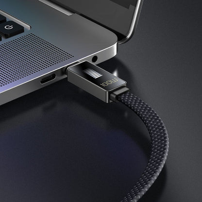 Daten- und Ladekabel USB-C - USB-C McDodo CA-4470 Rythm Display, 100W, 1.2m, Schwarz