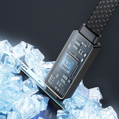 Daten- und Ladekabel USB-C - USB-C McDodo CA-4470 Rythm Display, 100W, 1.2m, Schwarz