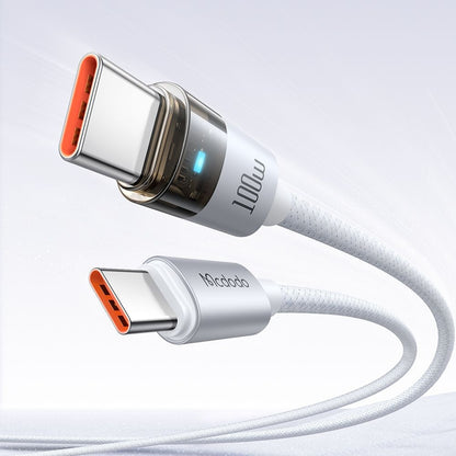 USB-C Daten- und Ladekabel - USB-C McDodo CA-5582, 100W, 1.2m, Weiß