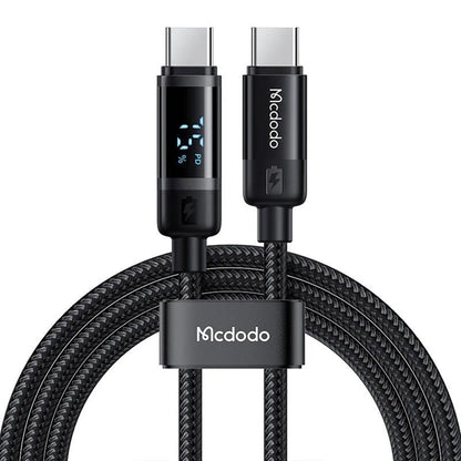 Daten- und Ladekabel USB-C - USB-C McDodo CA-5780 Bat Display, 60W, 1.2m, Schwarz