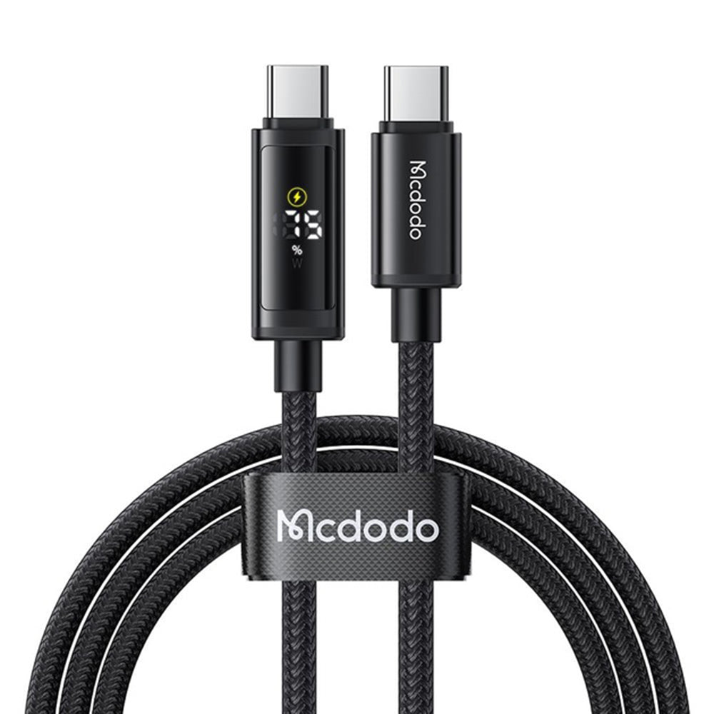 USB-C Data and Charging Cable - USB-C McDodo CA-8000 Display, 100W, 1.2m, Black
