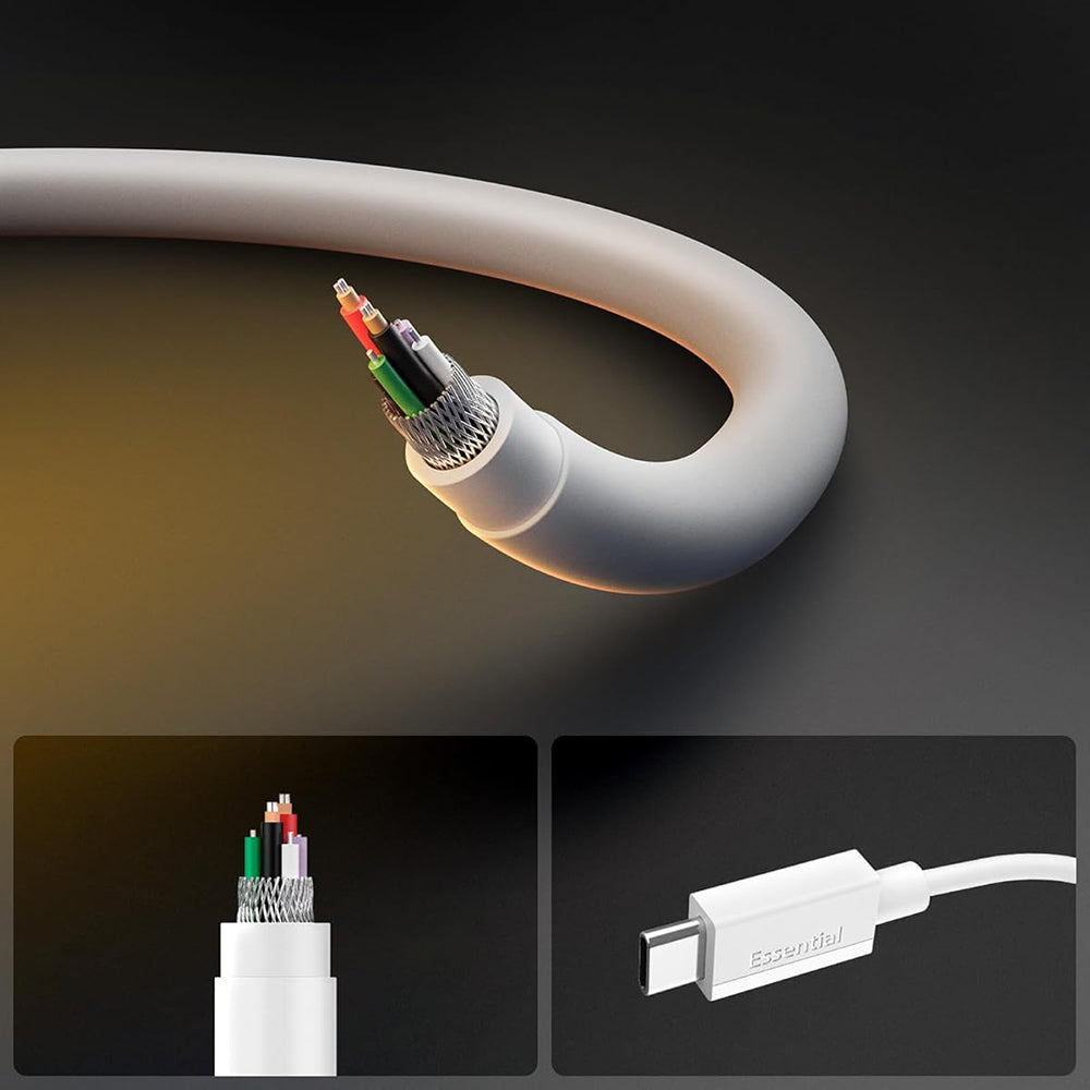 USB-C Daten- und Ladekabel - USB-C Spigen EB6015CC, 60W, 1,5m, Weiß ACA10416