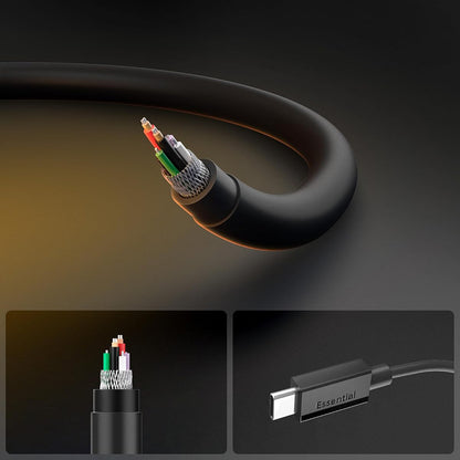 USB-C Daten- und Ladekabel - USB-C Spigen EB6015CC, 60W, 1,5m, Schwarz ACA10417