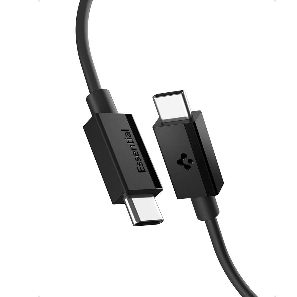 USB-C Daten- und Ladekabel - USB-C Spigen Essential, 60W, 1m, Schwarz