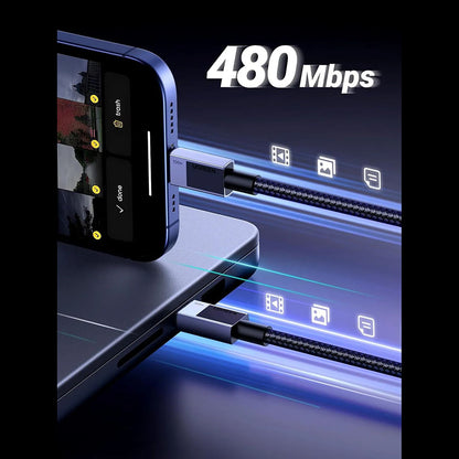 USB-C zu USB-C Daten- und Ladekabel UGREEN L512, 100W, 1m, Grau