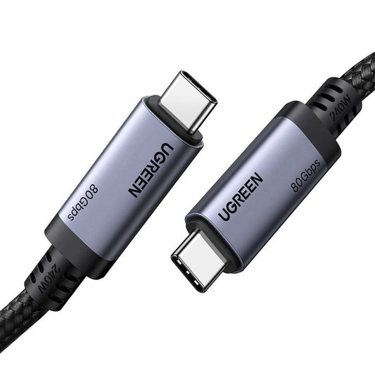 Daten- und Ladekabel USB-C - USB-C UGREEN L706 (65383), 240W, 1m, Schwarz