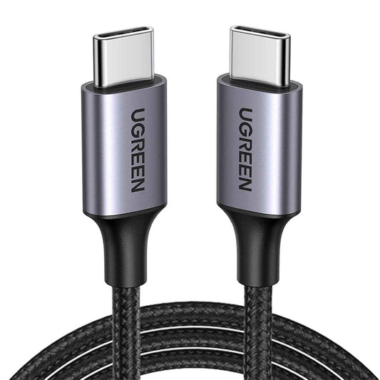 USB-C-auf-USB-C-Daten- und Ladekabel UGREEN US261 (50152), 60 W, 2 m, Grau