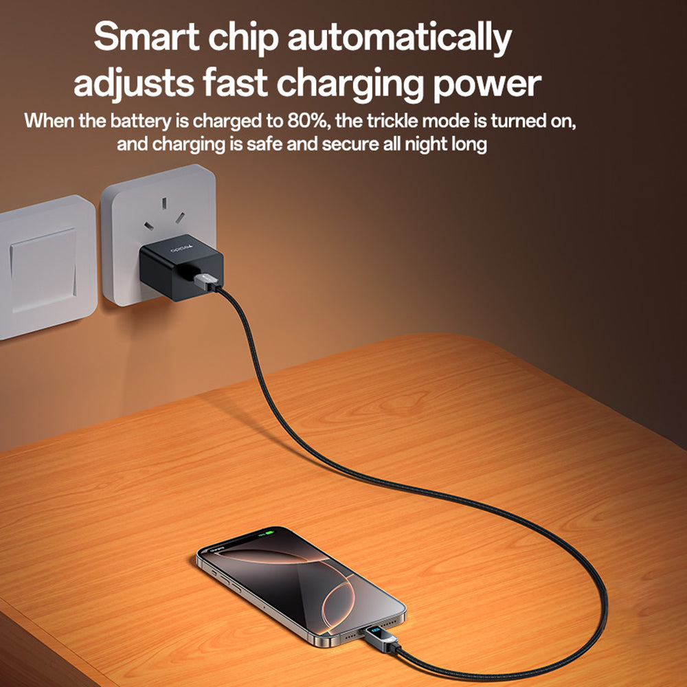 USB-C Daten- und Ladekabel - USB-C Yesido CA179 Display, 100W, 1.2m, Schwarz