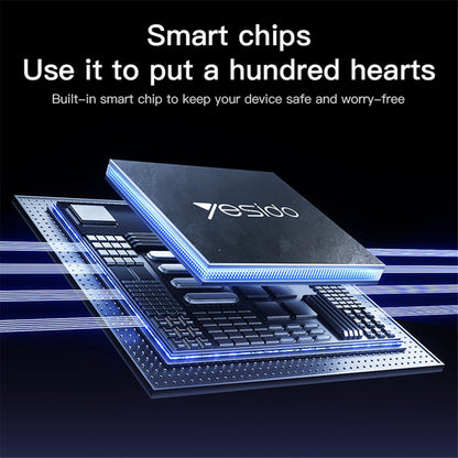 Daten- und Ladekabel USB-C - USB-C Yesido CA183, 60W, 2m, Schwarz