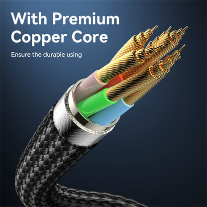 USB-C Daten- und Ladekabel - USB-C Yesido CA185, 240W, 1.2m, Schwarz