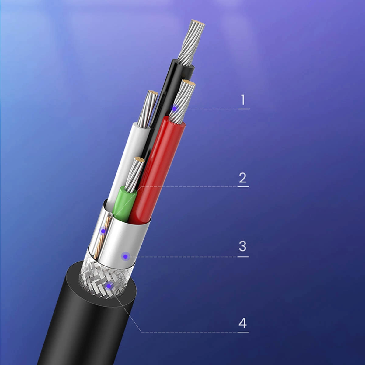 Drucker Kabel UGREEN US135, USB-A - USB-B, 5m, Schwarz