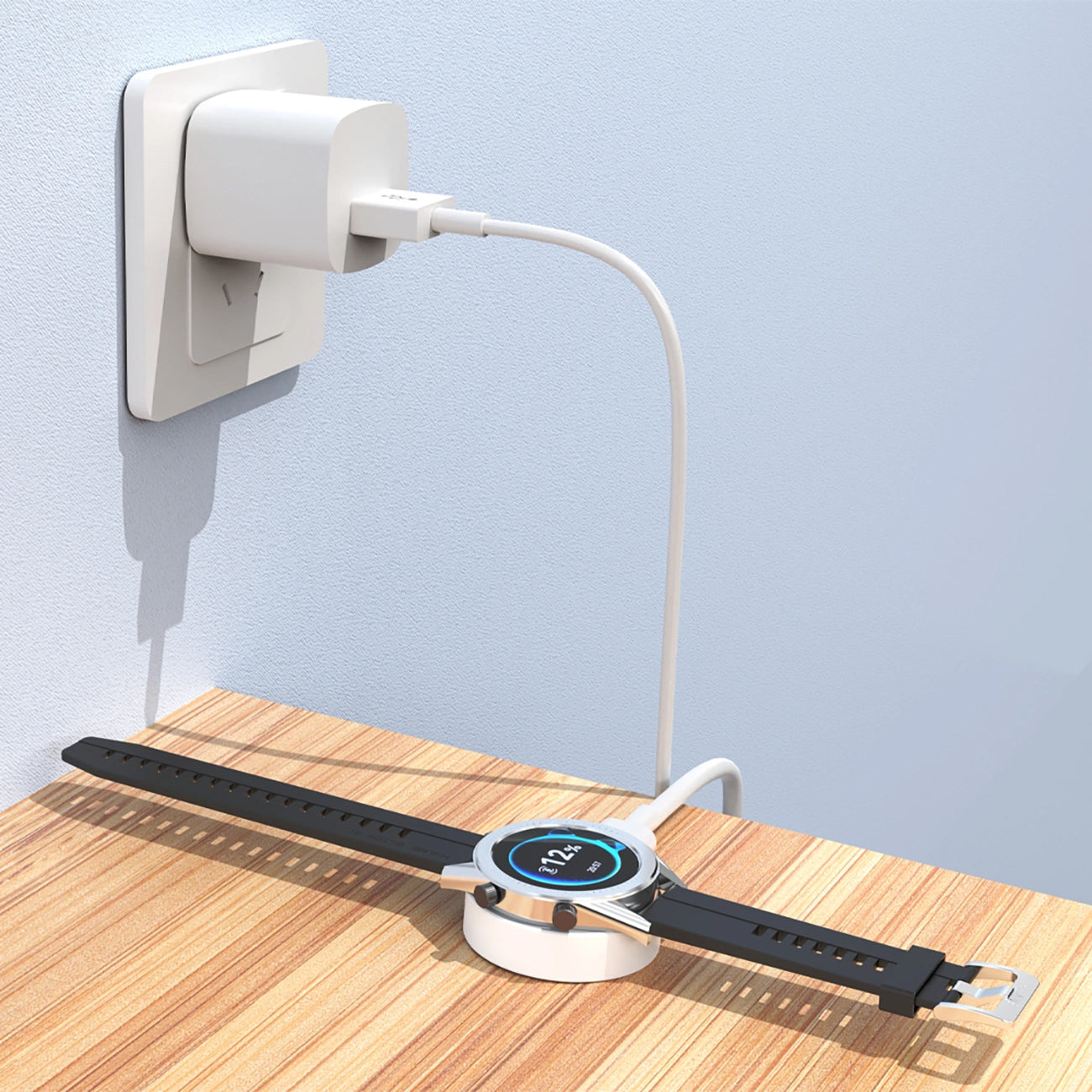 Dudao A12H Wireless Charger for Huawei Watch Series, USB-A, White