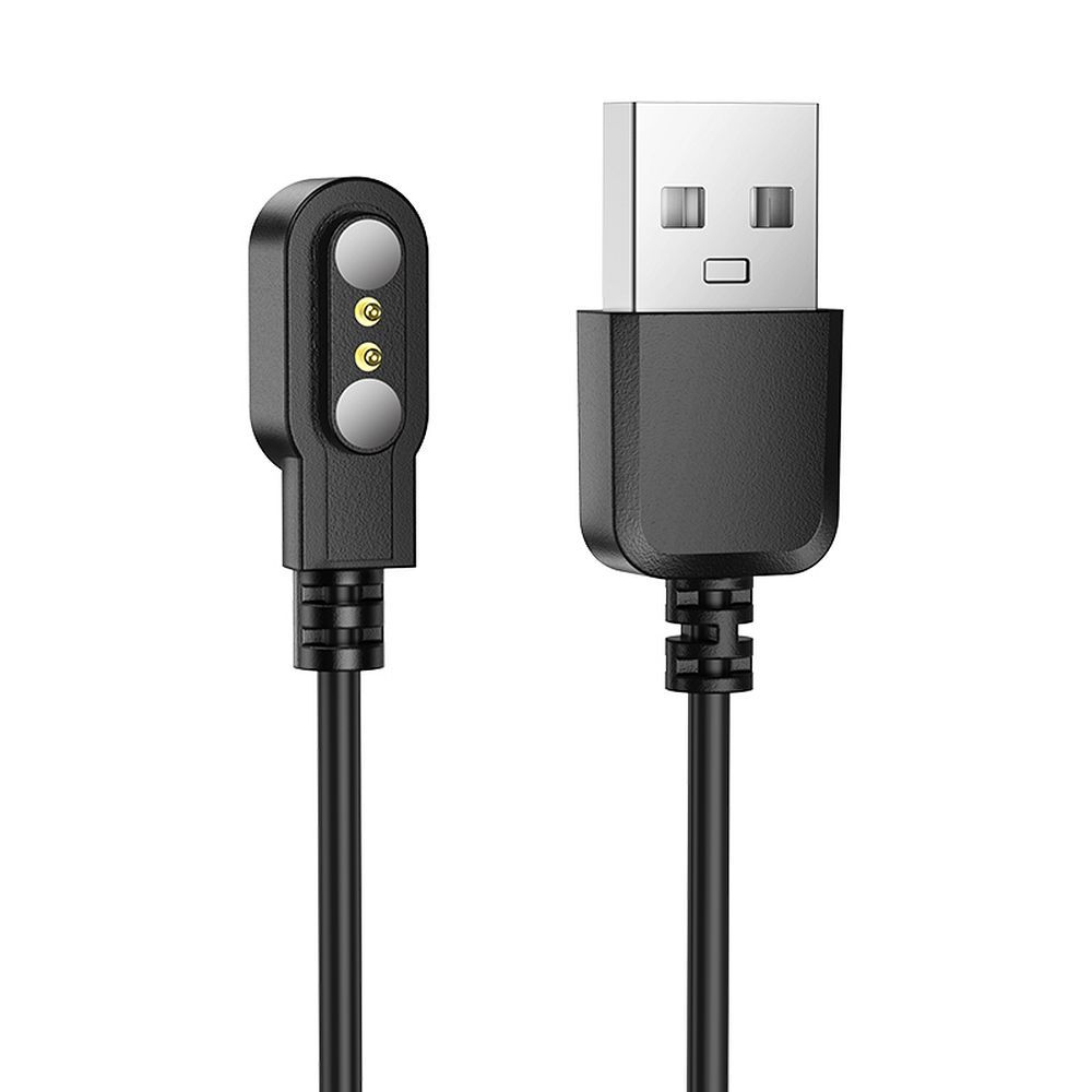 Charging Cable for HOCO Y26 / Y27 Smartwatch, USB-A, Black