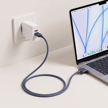 Ladekabel Tech-Protect MMC01 Ultraboost, USB-C - MagSafe 3, 140W, 3m, Marineblau
