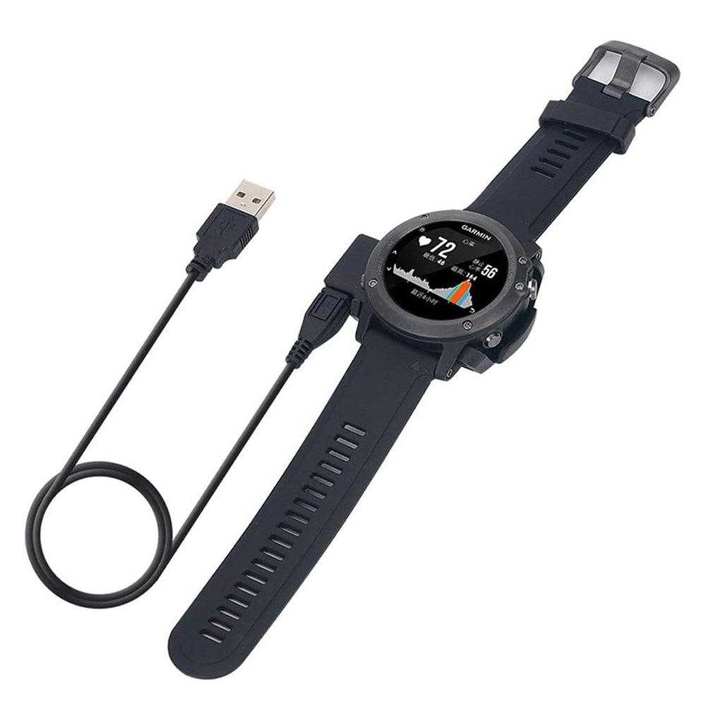 Ladekabel Techsuit TGC5 für Garmin Fenix 3 Sapphire / 3 HR / 3, USB-A, Schwarz