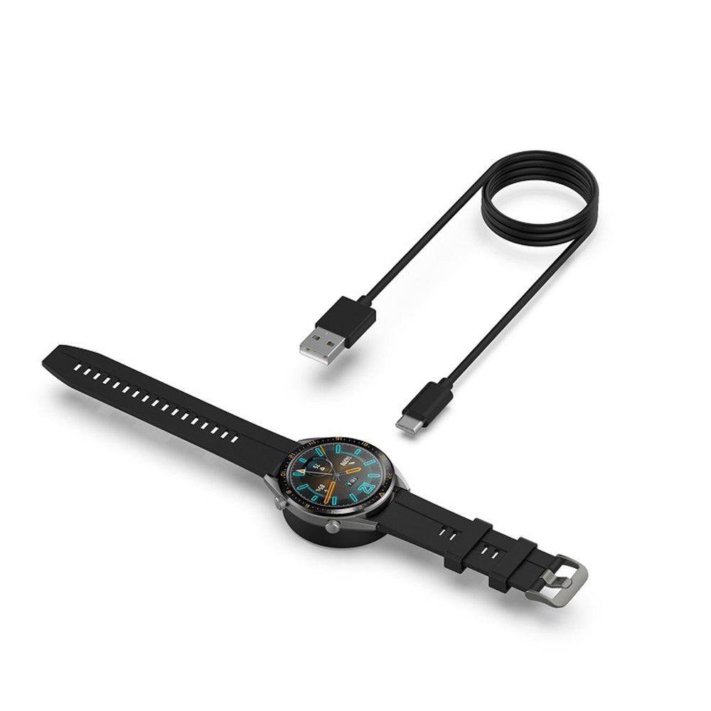 Ladekabel Techsuit THC3 für Honor Watch / Huawei Watch Series, USB-A, Schwarz
