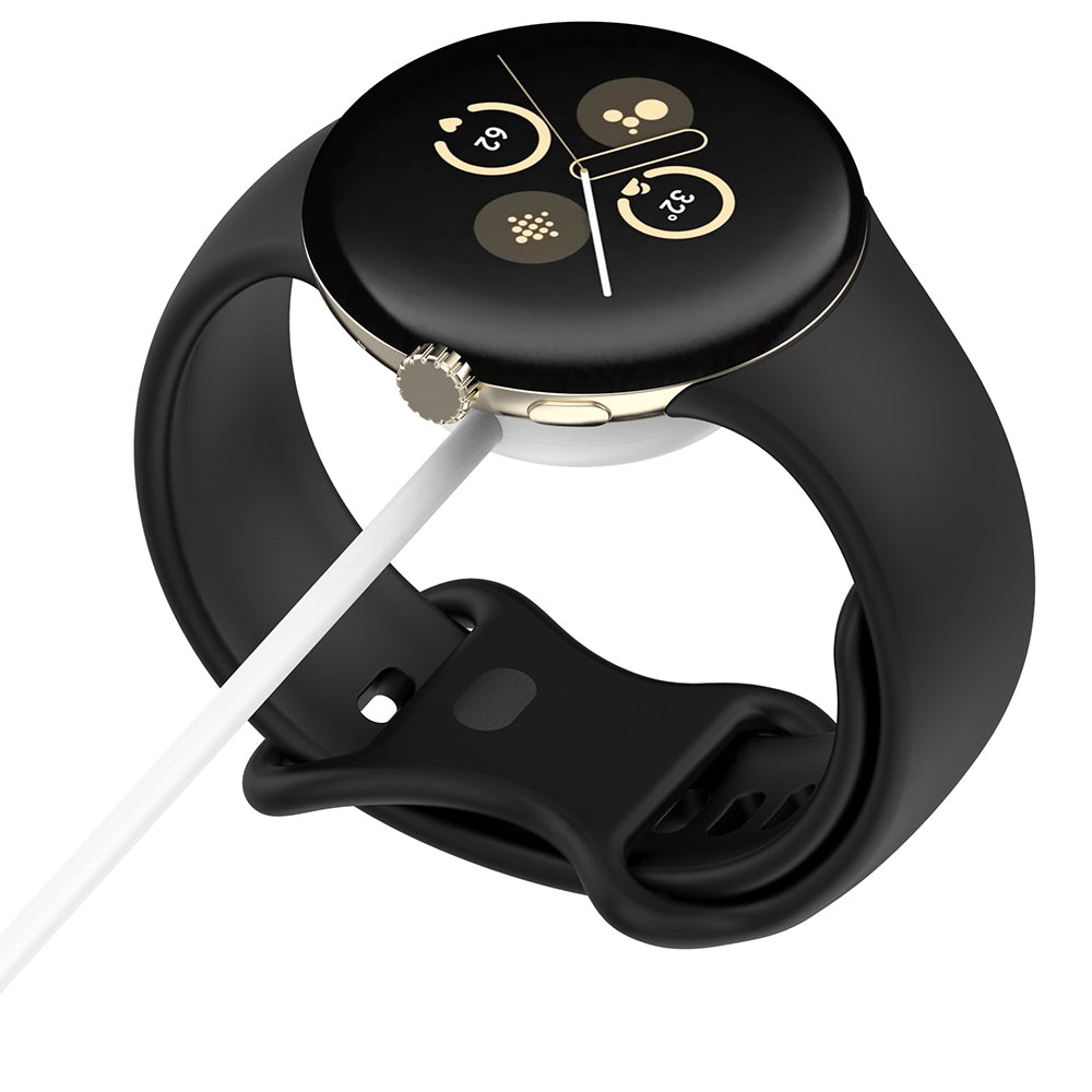 Techsuit THC5 Charging Cable for Google Pixel Watch 3 45mm / Watch 3 41mm, USB-A, White