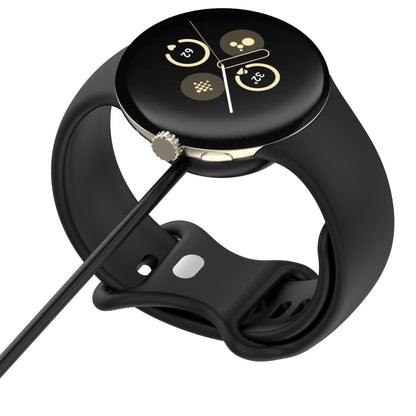 Ladekabel Techsuit THC5 für Google Pixel Watch 3 45mm / Watch 3 41mm, USB-A, Schwarz