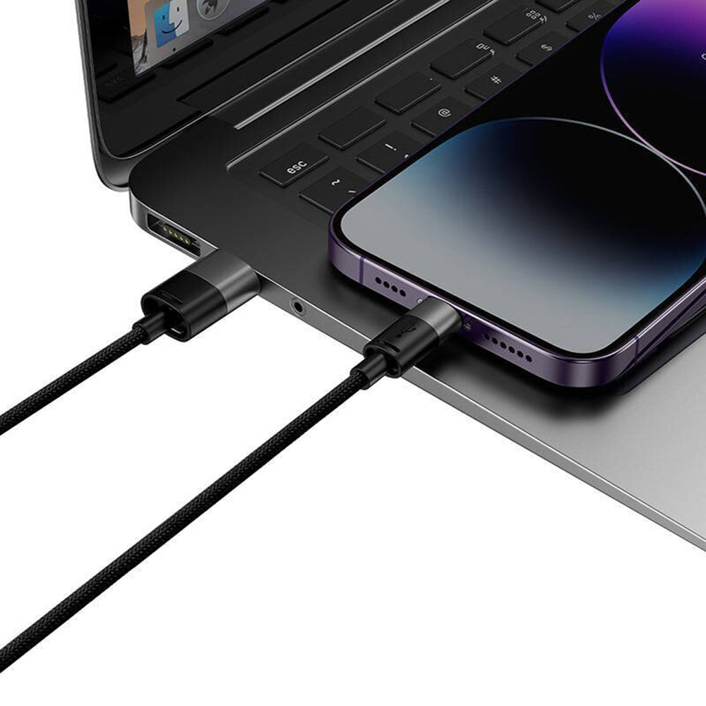 Ladekabel USB-A - Lightning / microUSB / USB-C Baseus StarSpeed 3in1, 20W, 0.6m, Schwarz P10319900111-00