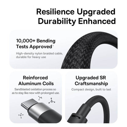 Ladekabel USB-A - Lightning / microUSB / USB-C Baseus StarSpeed 3in1, 20W, 0.6m, Schwarz P10319900111-00