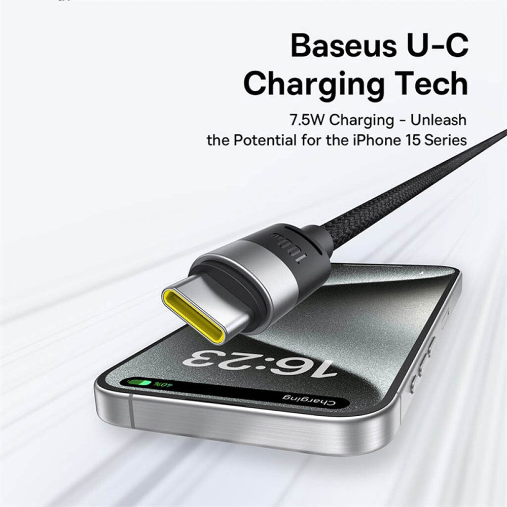 Ladekabel USB-A - Lightning / microUSB / USB-C Baseus StarSpeed, 100W, 1,5m, Weiß P10319900211-00
