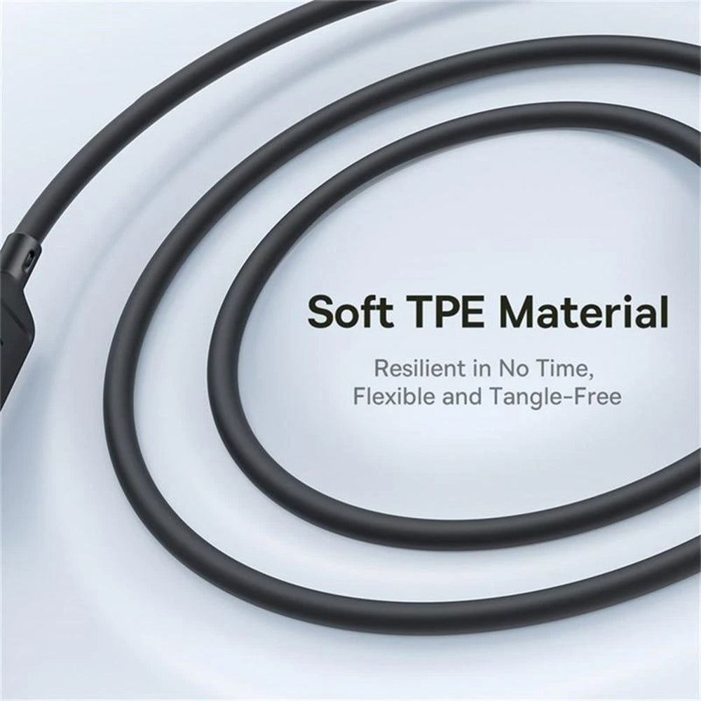 USB-C Ladekabel - Lightning / microUSB / USB-C Baseus Silky 3in1, 100W, 1,5m, Schwarz P10376303121-01