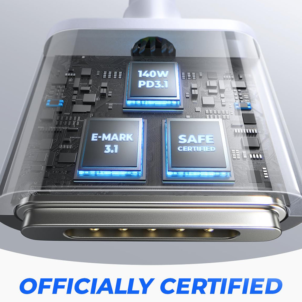 USB-C Ladekabel - MagSafe 3 Lisen, 140W, 2m, Silber YL0123070001