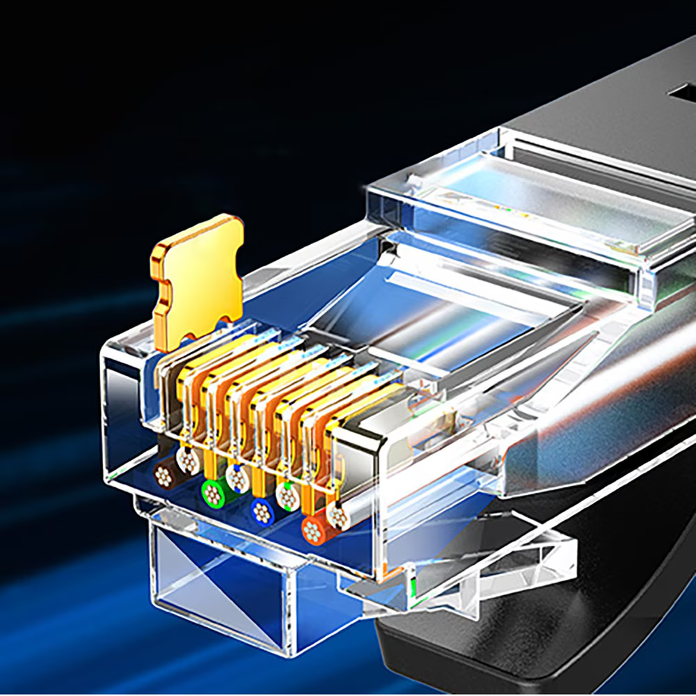 Netzwerkkabel UGREEN NW316, UTP, Cat6, 8m, Schwarz