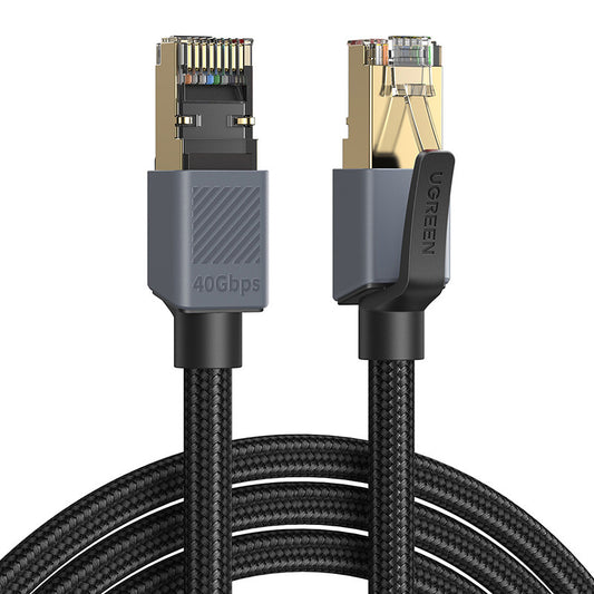 UGREEN NW343 Netzwerkkabel, UTP, Cat8, 2m, Schwarz