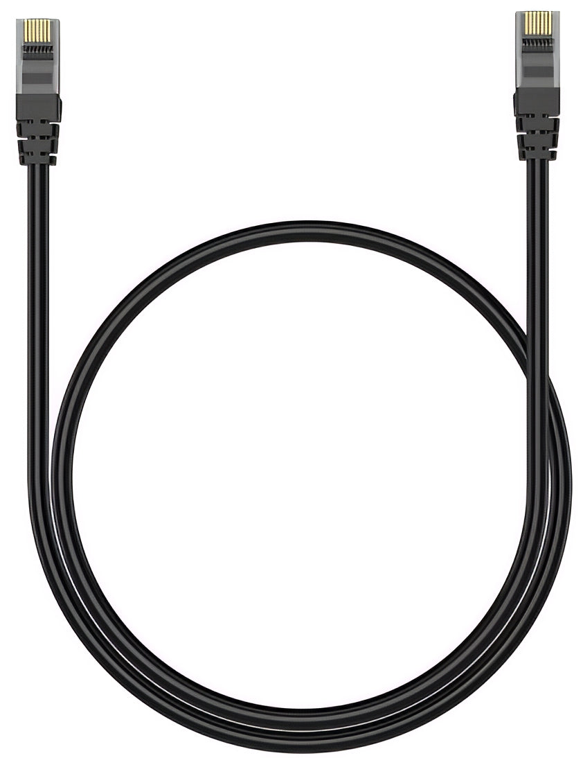Netzwerkkabel XO Design GB007, UTP, Cat6, 1m, Schwarz