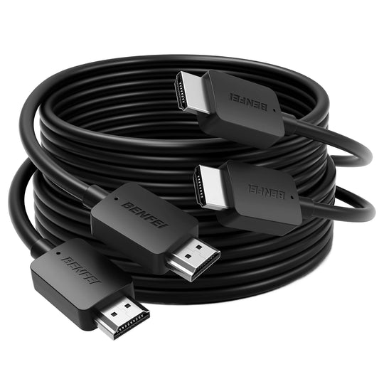 Benfei Videokabel, HDMI - HDMI, 8K, 1,8 m, 2er-Set, Schwarz