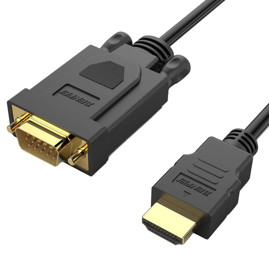 Benfei Videokabel, HDMI - VGA, 1080P, 0,9 m, Schwarz