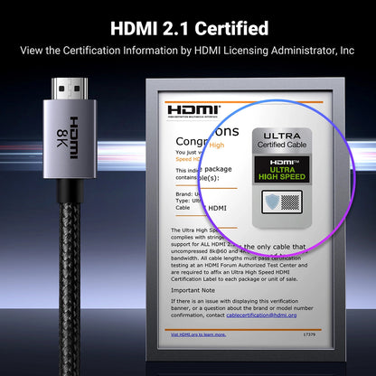 UGREEN HD171 Videokabel, HDMI - HDMI, 8K, 2m, Schwarz