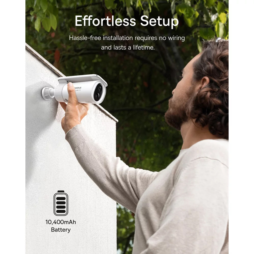 Überwachungskamera Baseus Solar S1, Wi-Fi, 2K, IP67, Solarpanel, Außenbereich S0SW002130