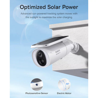 Überwachungskamera Baseus Solar S1, Wi-Fi, 2K, IP67, Solarpanel, Außenbereich S0SW002130