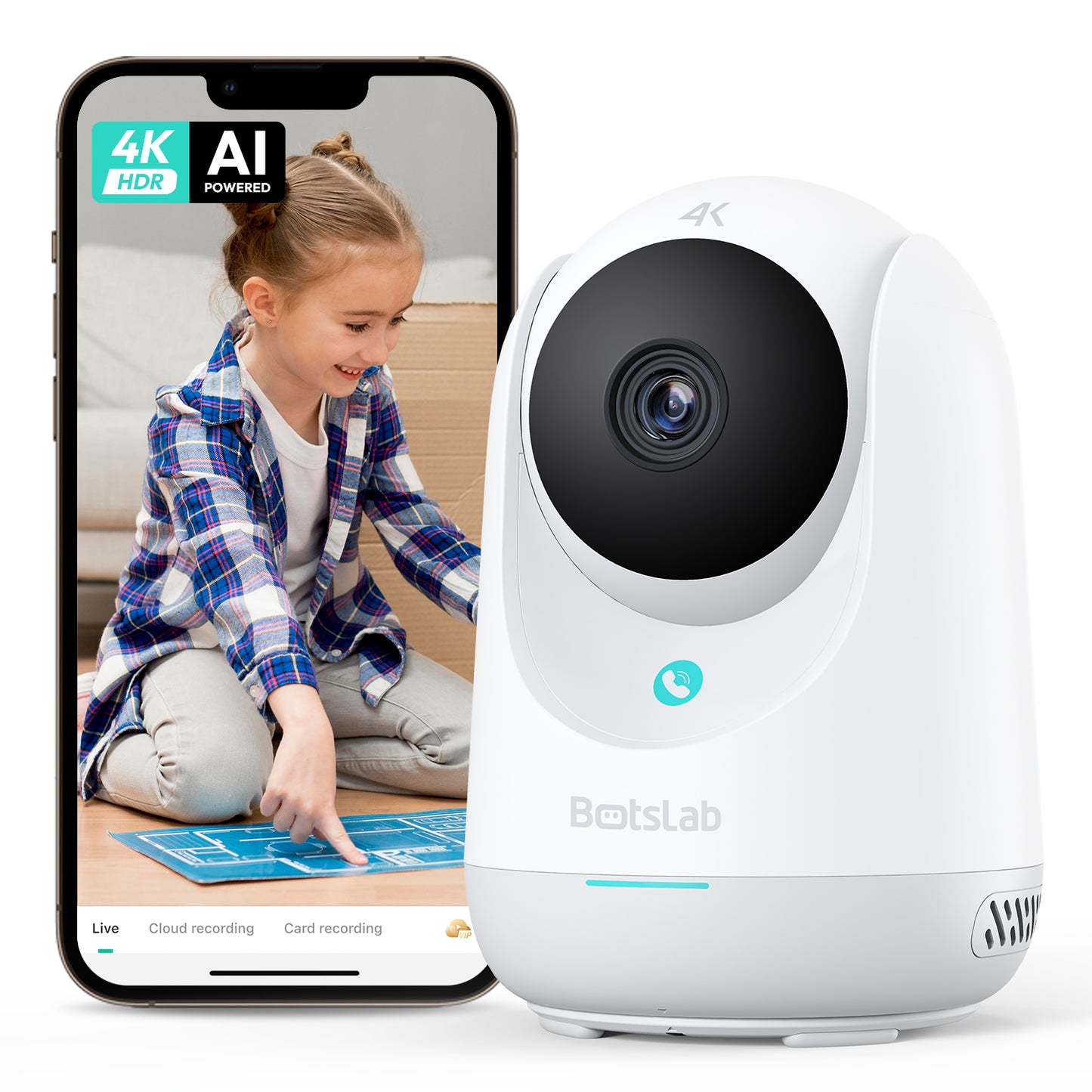 Überwachungskamera Botslab 3C Pro C224, Wi-Fi, 4K, Innenbereich 