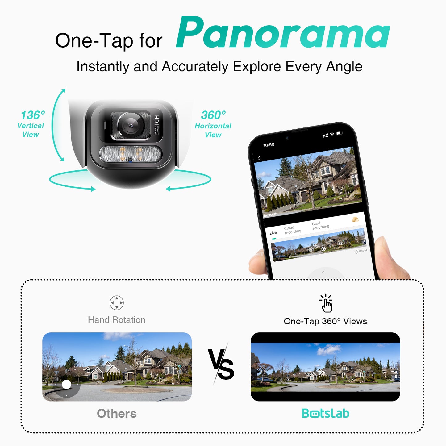 Überwachungskamera Botslab W311, Wi-Fi, 2K, IP66, Außenbereich 