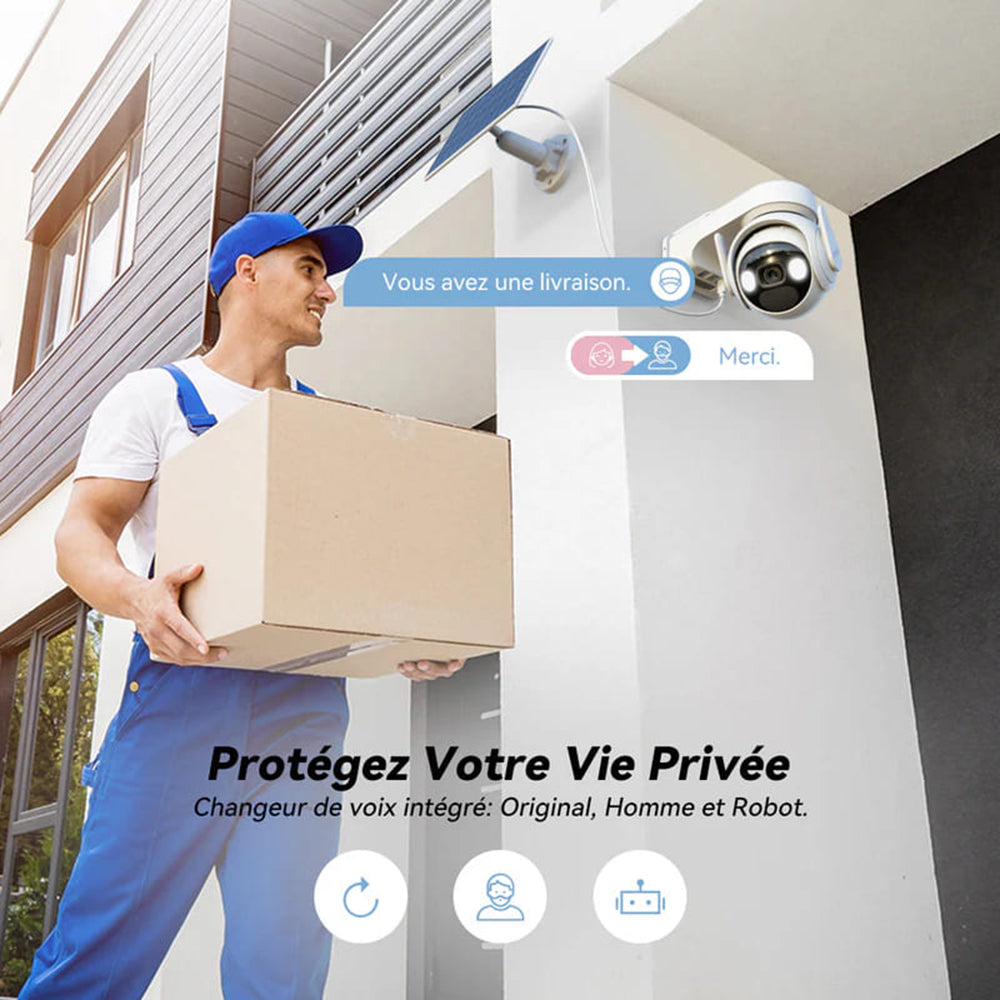 Überwachungskamera Imou Cell PT Kit, Wi-Fi, 2K, IP66, Solarpanel, Außenbereich, Weiß KIT/IPC-K9EP-3T0WE/FSP12-TYPEC