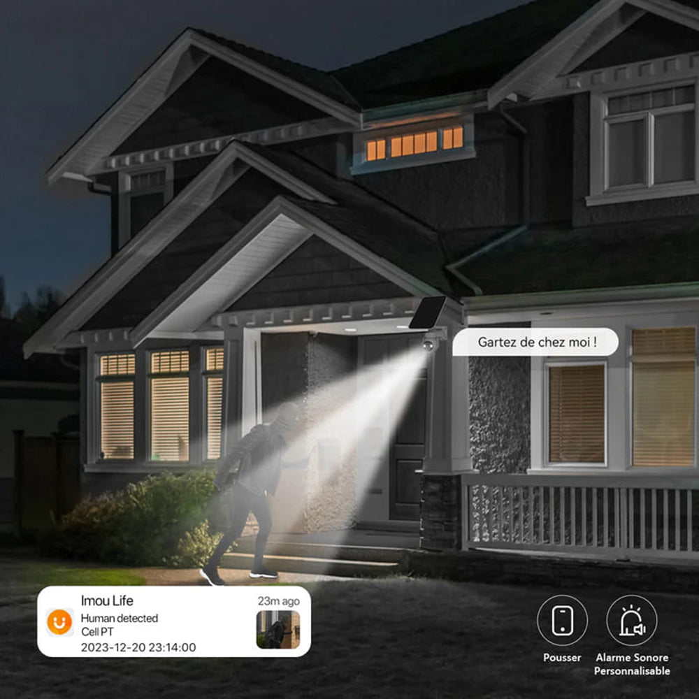 Überwachungskamera Imou Cell PT Kit, Wi-Fi, 2K, IP66, Solarpanel, Außenbereich, Weiß KIT/IPC-K9EP-3T0WE/FSP12-TYPEC