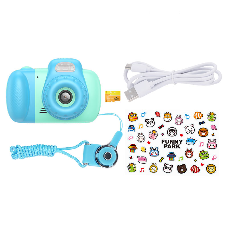 Digitalkamera HOCO DV201 Kids, 1080P, 2MP, Blau