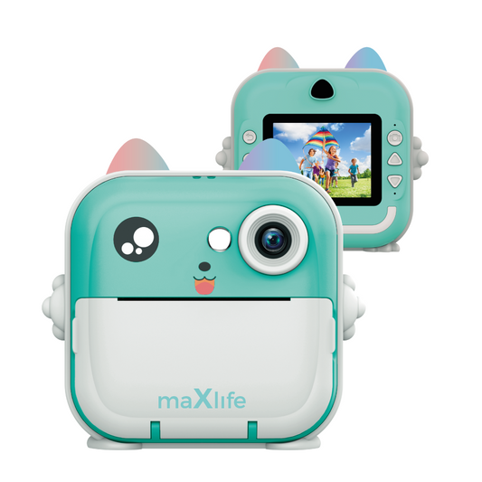 Digitalkamera mit Druckfunktion MaXlife MXPC-100 Kids, Blau