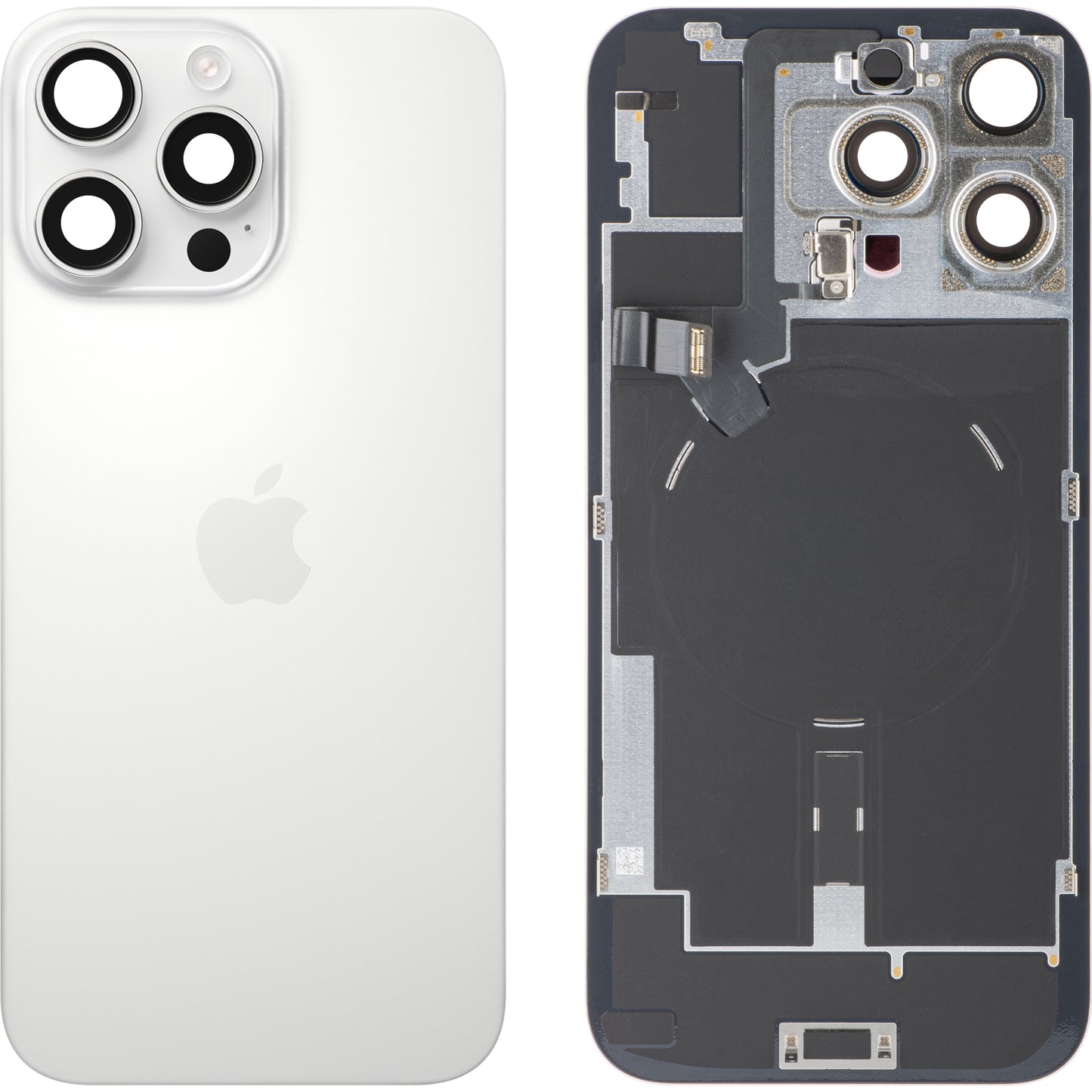 Akkuabdeckung Apple iPhone 16 Pro Max, Weiß (White Titanium), Swap
