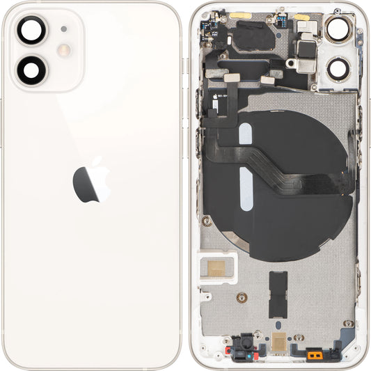 Apple iPhone 12 mini Akkudeckel, mit Mittelgehäuse, Weiß, Swap