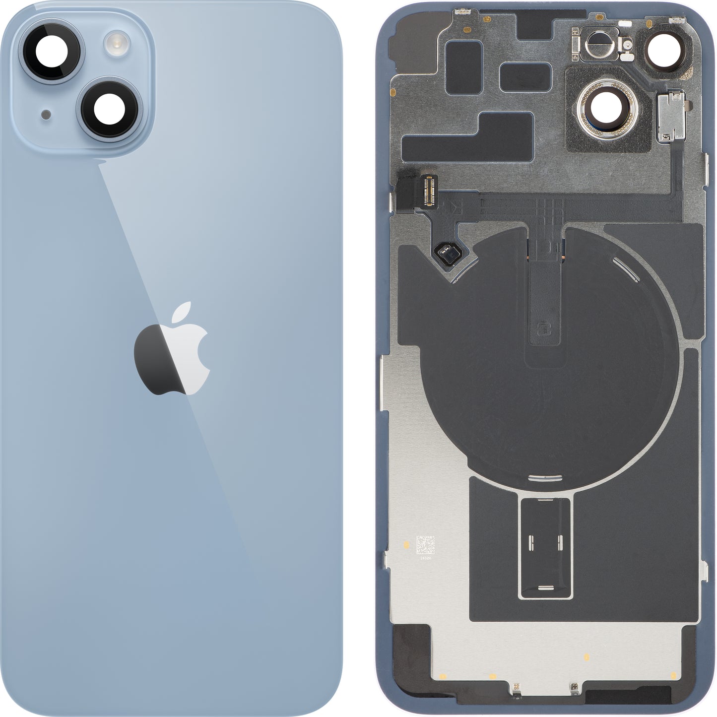 Apple iPhone 14 Plus Akkudeckel, mit Mittelgehäuse, Vollständige Teile, Blau, Swap